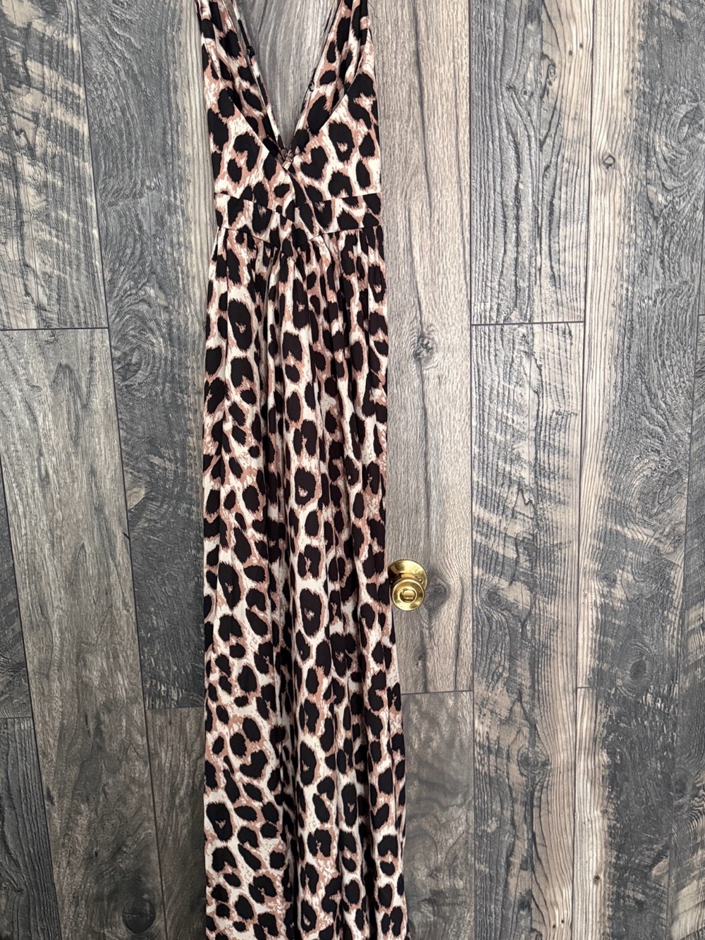 SHEIN Leopard Print Maxi Dress in Brown and Black - Picture 6 of 6